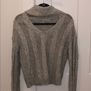Urban Outfitters gray knit sweater